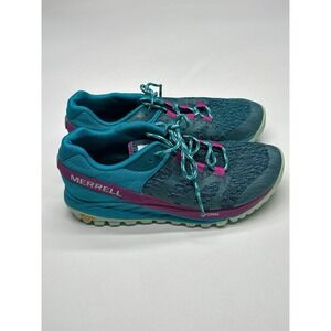 Merrell Trail Running Shoes Women's Size 7 J53100 QForm2 Vibram Teal Purple